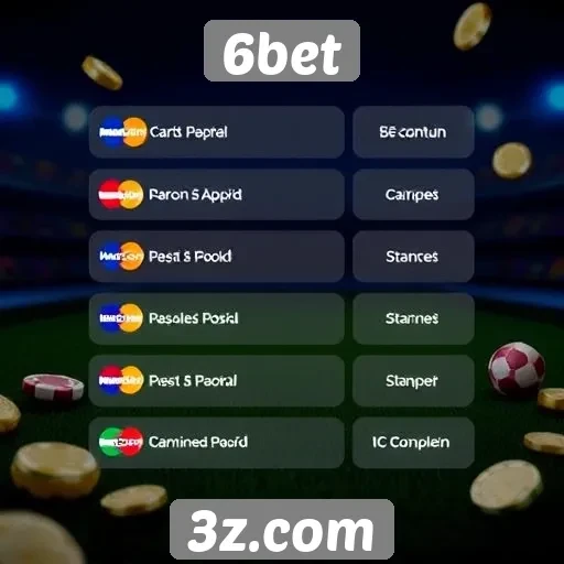 Métodos de pagamento aceitos no 6bet
